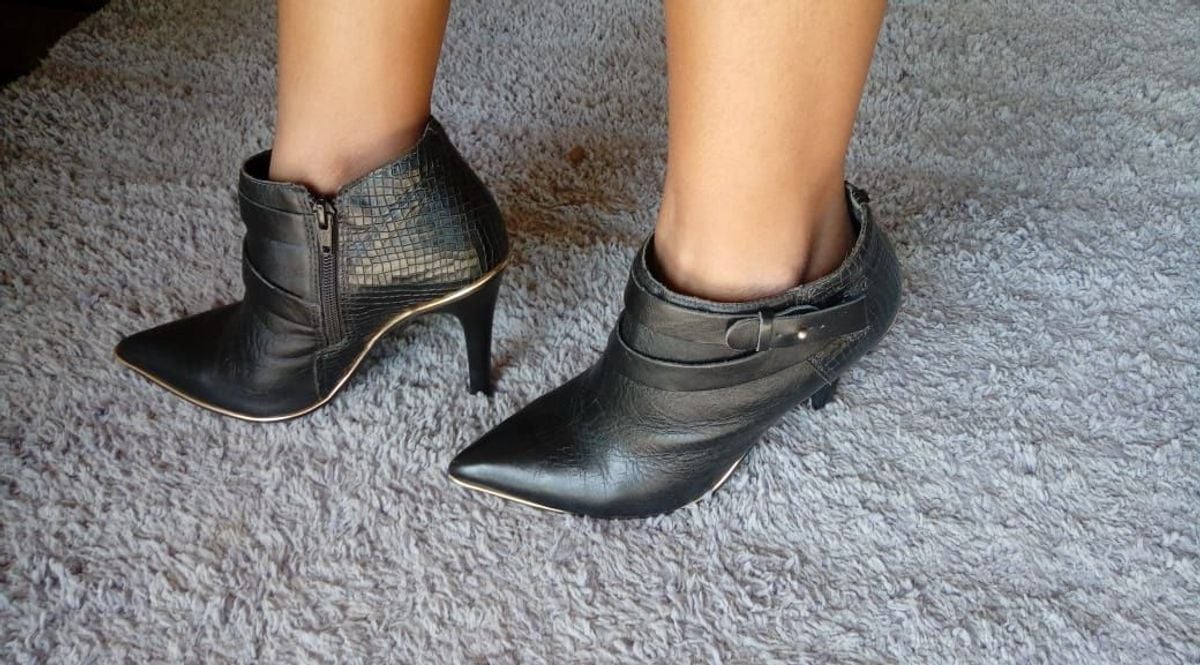bota cano curto salto fino ramarim