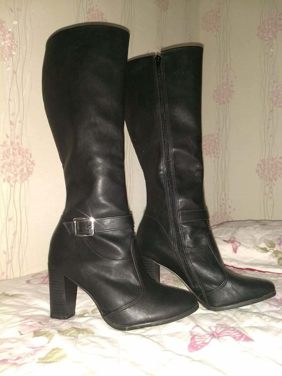 bota cano longo sapatinho de luxo