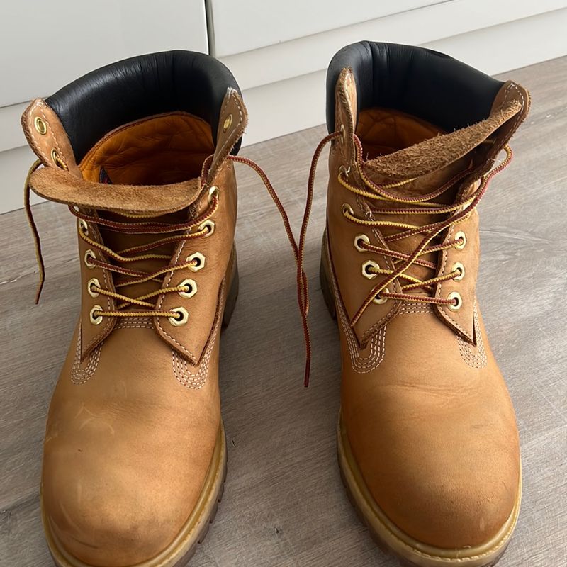 Bota caramelo masculina store timberland