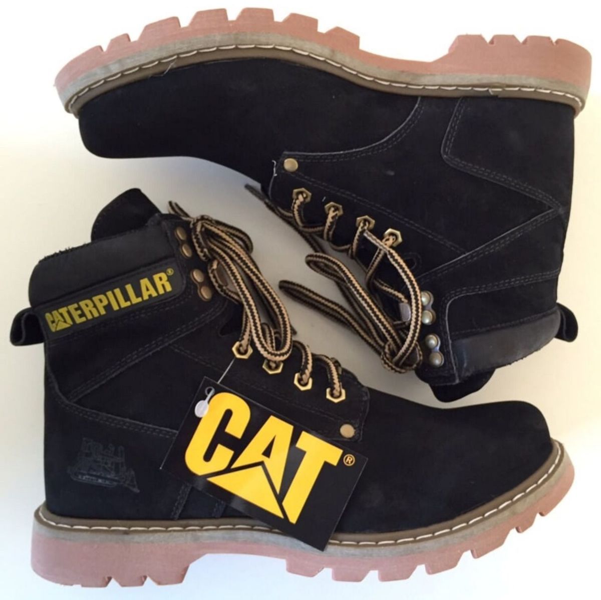 botas masculinas caterpillar preta