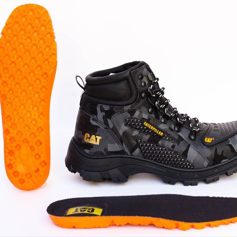 Bota caterpillar masculina impermeavel