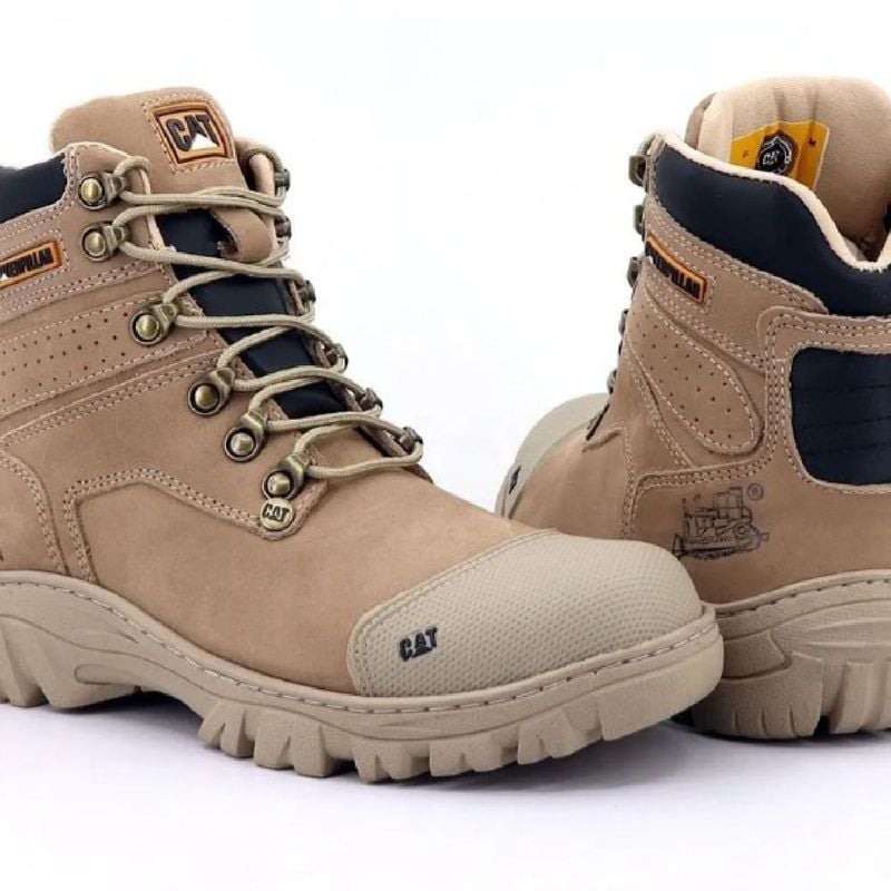 Bota Caterpillar Original Coturno em Couro Legitimo