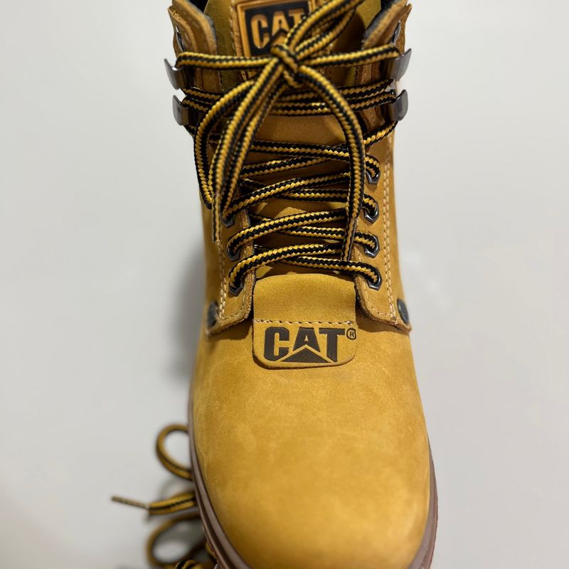 Bota Cat Adventure Second Shift Em Couro Preta