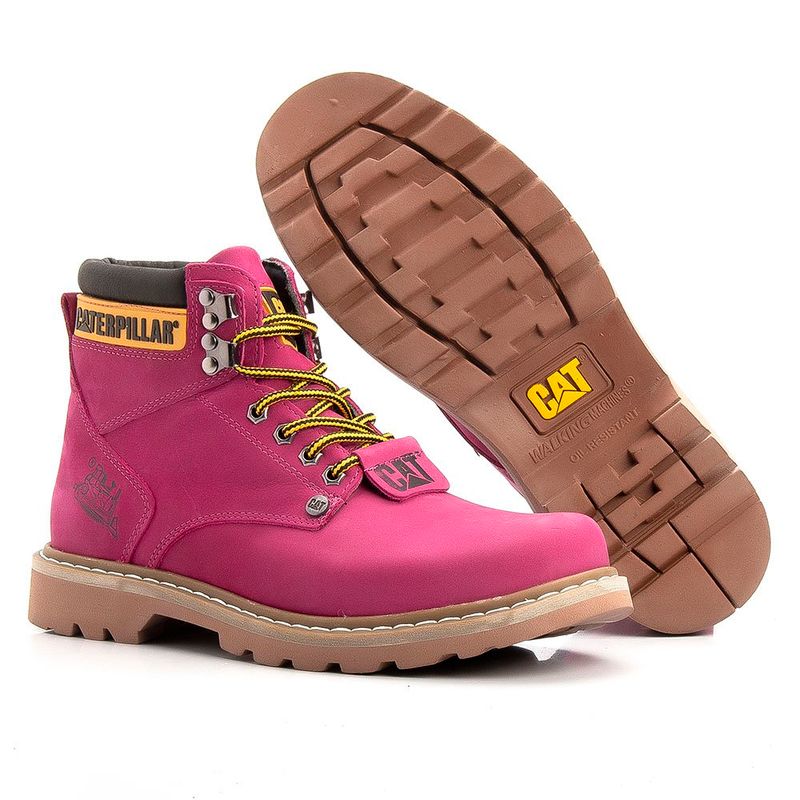 Bota caterpillar feminina, Em couro - Império das botas