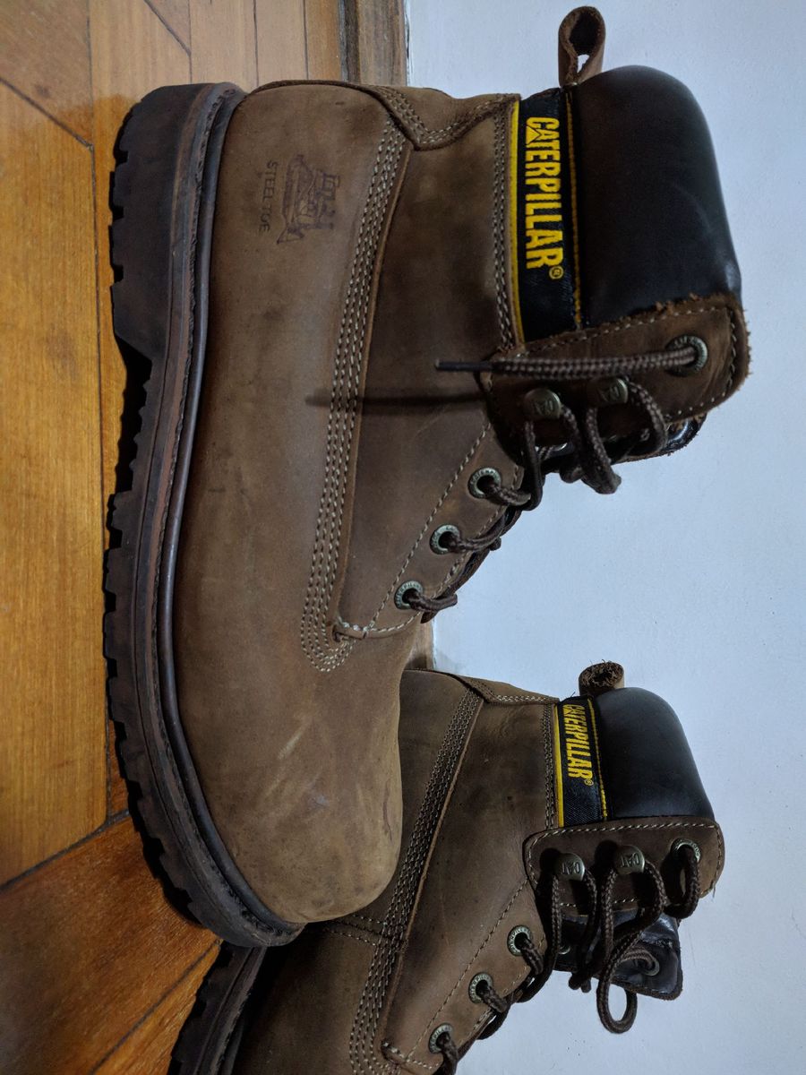 bota caterpillar bico de aço