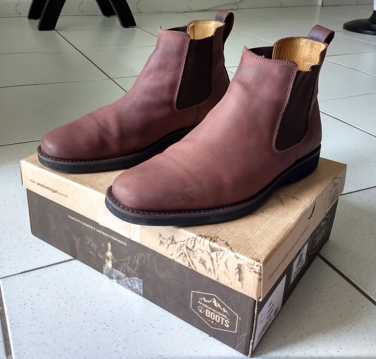 bota chelsea anatomic gel