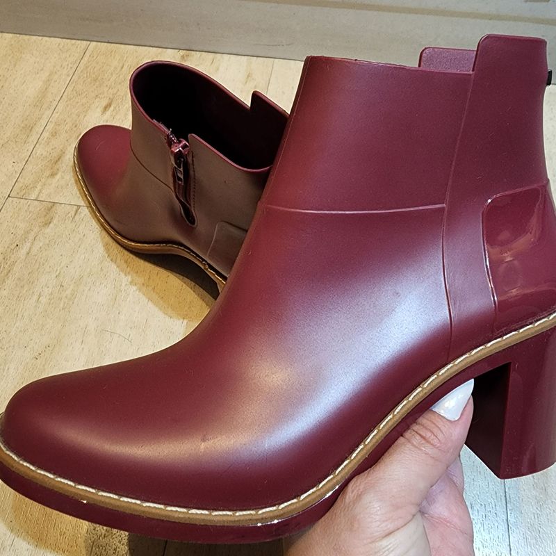 Bota Colcci Lettering Vermelha Bota Feminina Colcci Usado