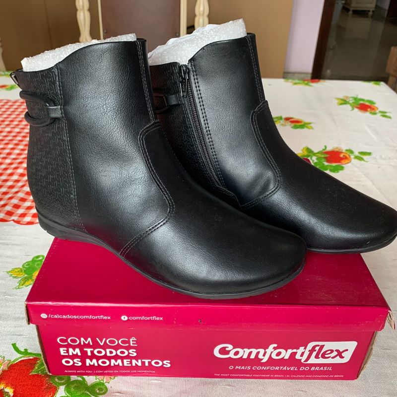 Botas comfortflex hot sale cano curto 2018