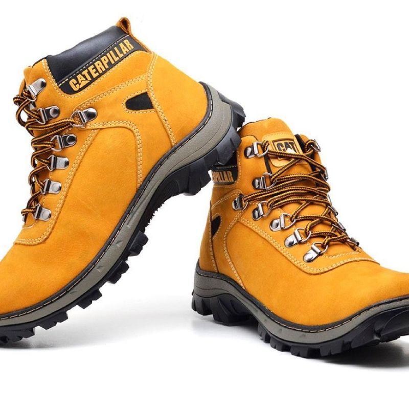 Bota Coturno Caterpillar Adventure Original Amarelo