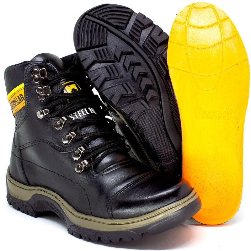 Bota Coturno Infantil Caterpillar Em Couro Nobuck