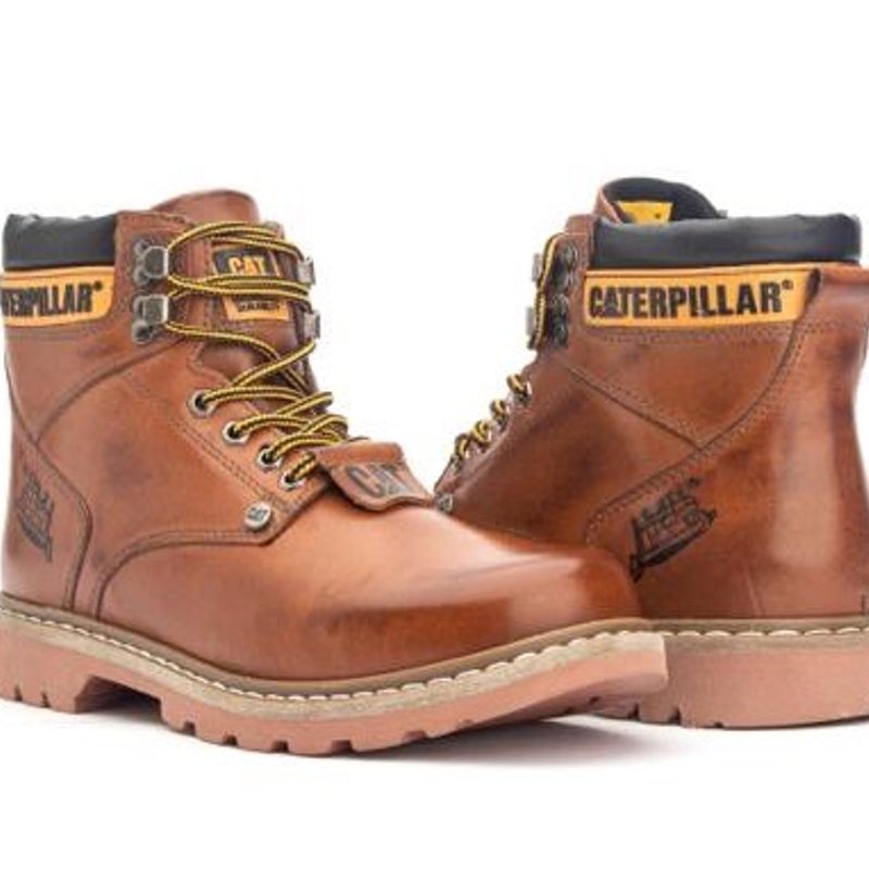 Bota Caterpillar Tenis Leve Coturno Couro Legitimo Promoção.