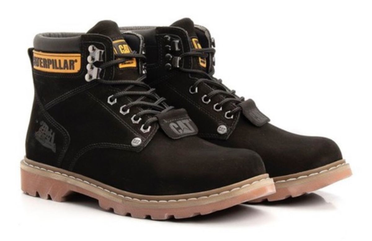 Bota Preta Masculina Coturno Caterpillar X3 Promoção Oferta