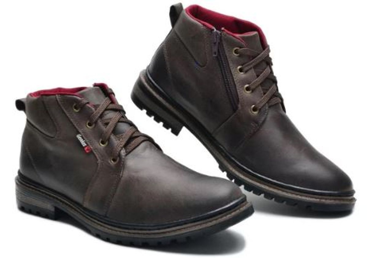 bota masculina cano medio