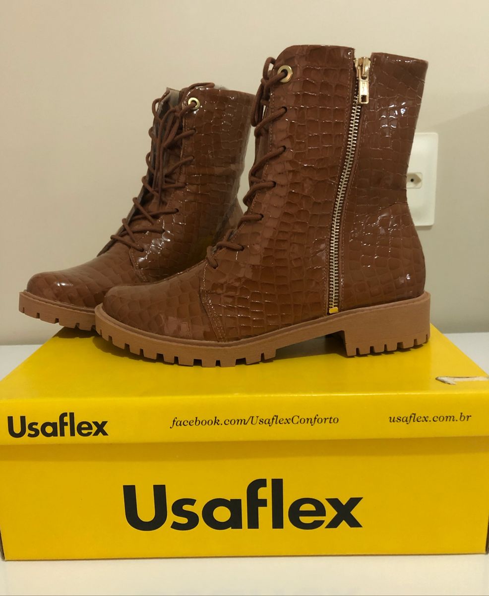 bota coturno usaflex