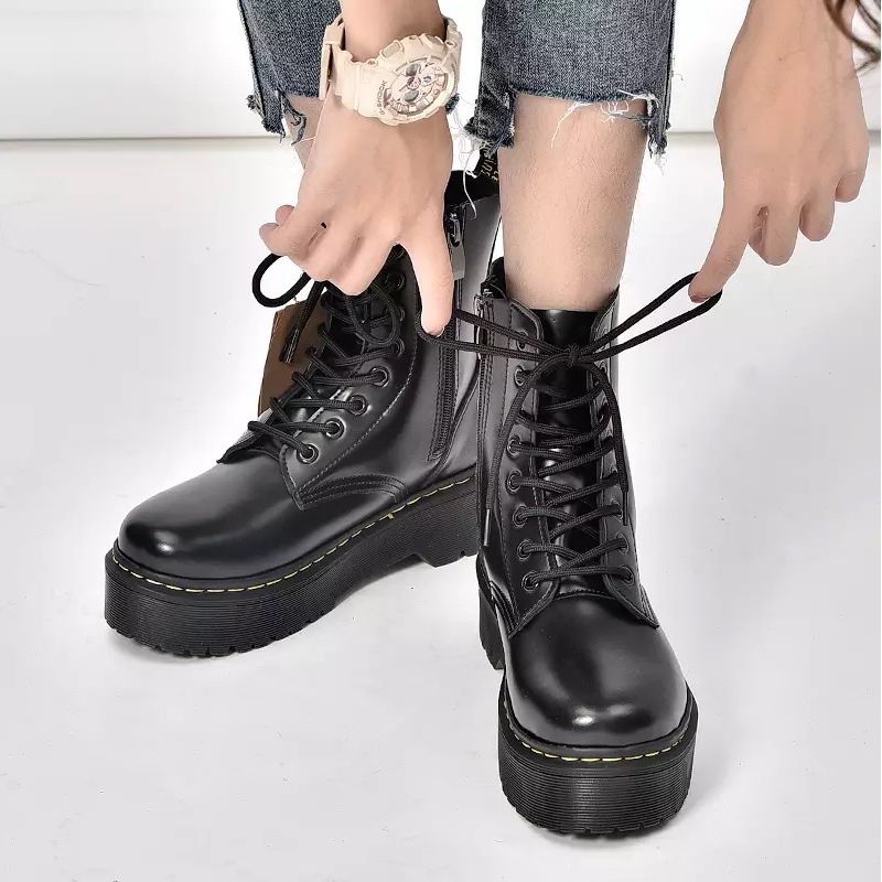 Bota Coturno Dr Martens Jadon Plataforma Couro Leg timo Bota