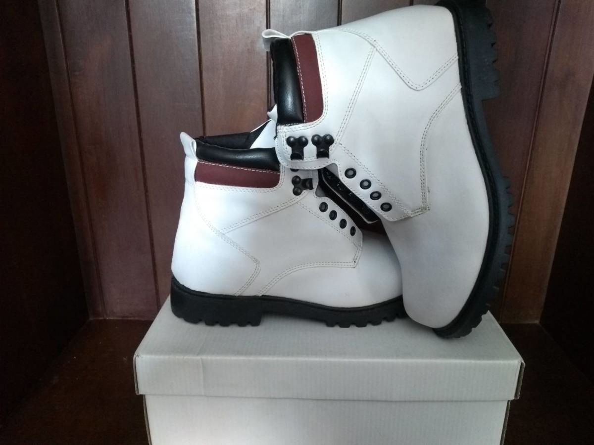 bota coturno masculina cano longo
