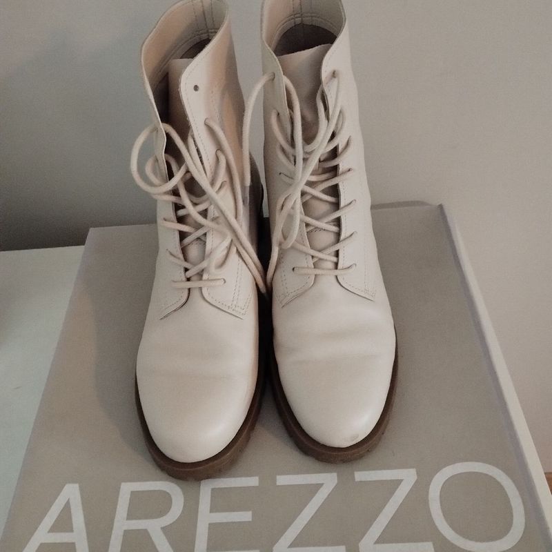 Bota Coturno Off White Bota Feminina Arezzo Usado 91530075 enjoei