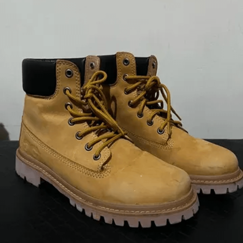 Bota Coturno Qix Double-G Tratadora Amarela | Qix Usado 100181825