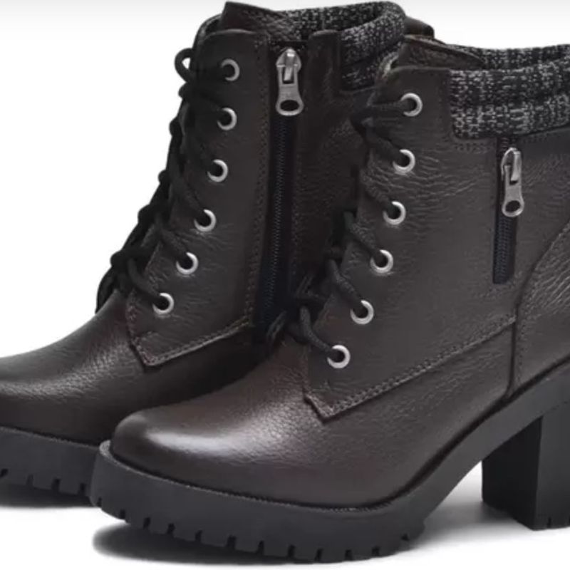 Bota coturno galway hot sale tratorada com zíper