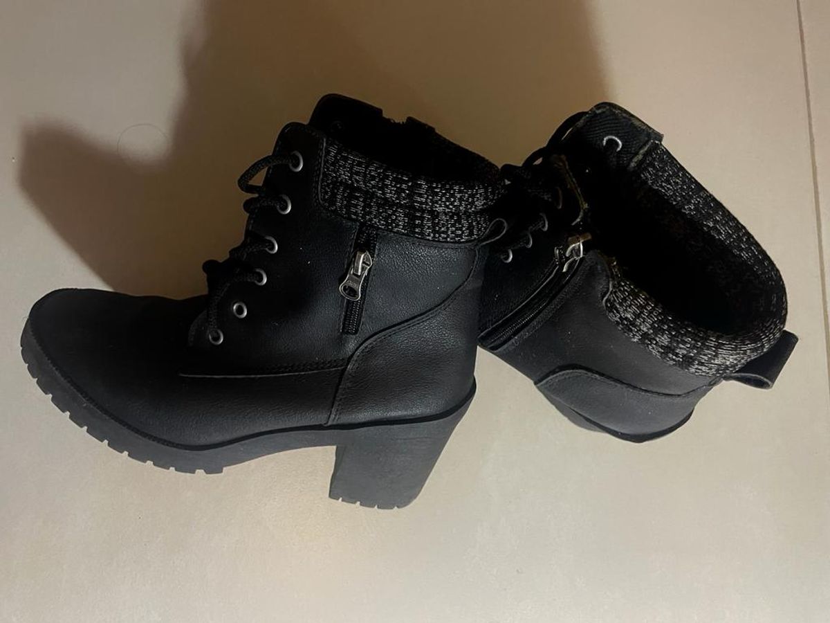 Bota coturno galway hot sale tratorada com zíper