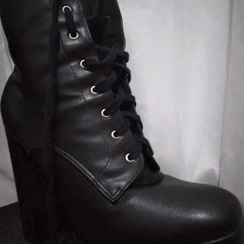 Bota coturno best sale zatz tratorada feminina