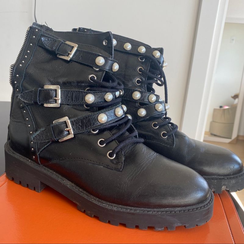 Bota best sale coturno zara