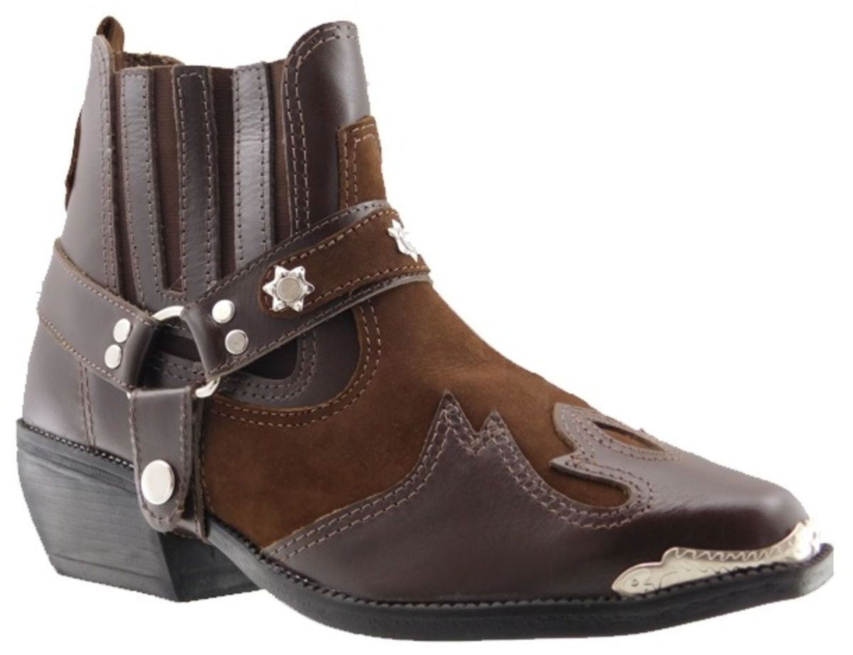 botas cano curto masculino country