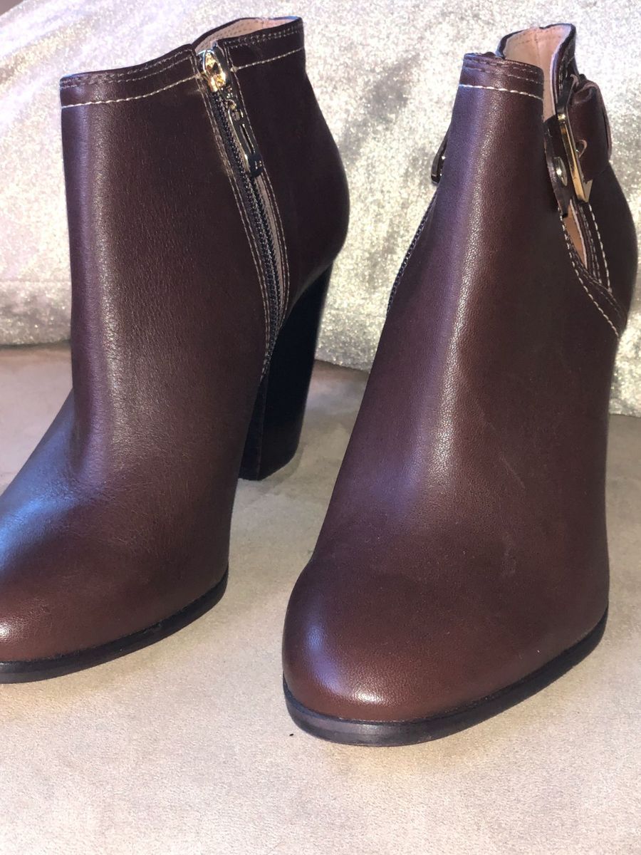 bota couro cano curto jorge bischoff feminina