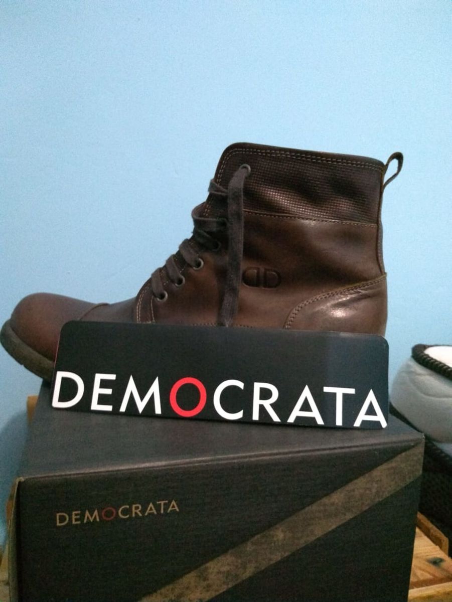 bota de couro masculina democrata