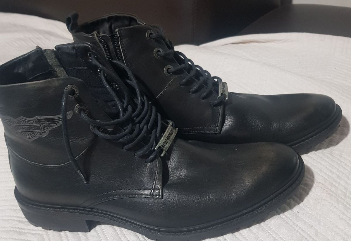 Bota Couro Harley Davidson Bota Masculina Harley Davidson Usado Enjoei