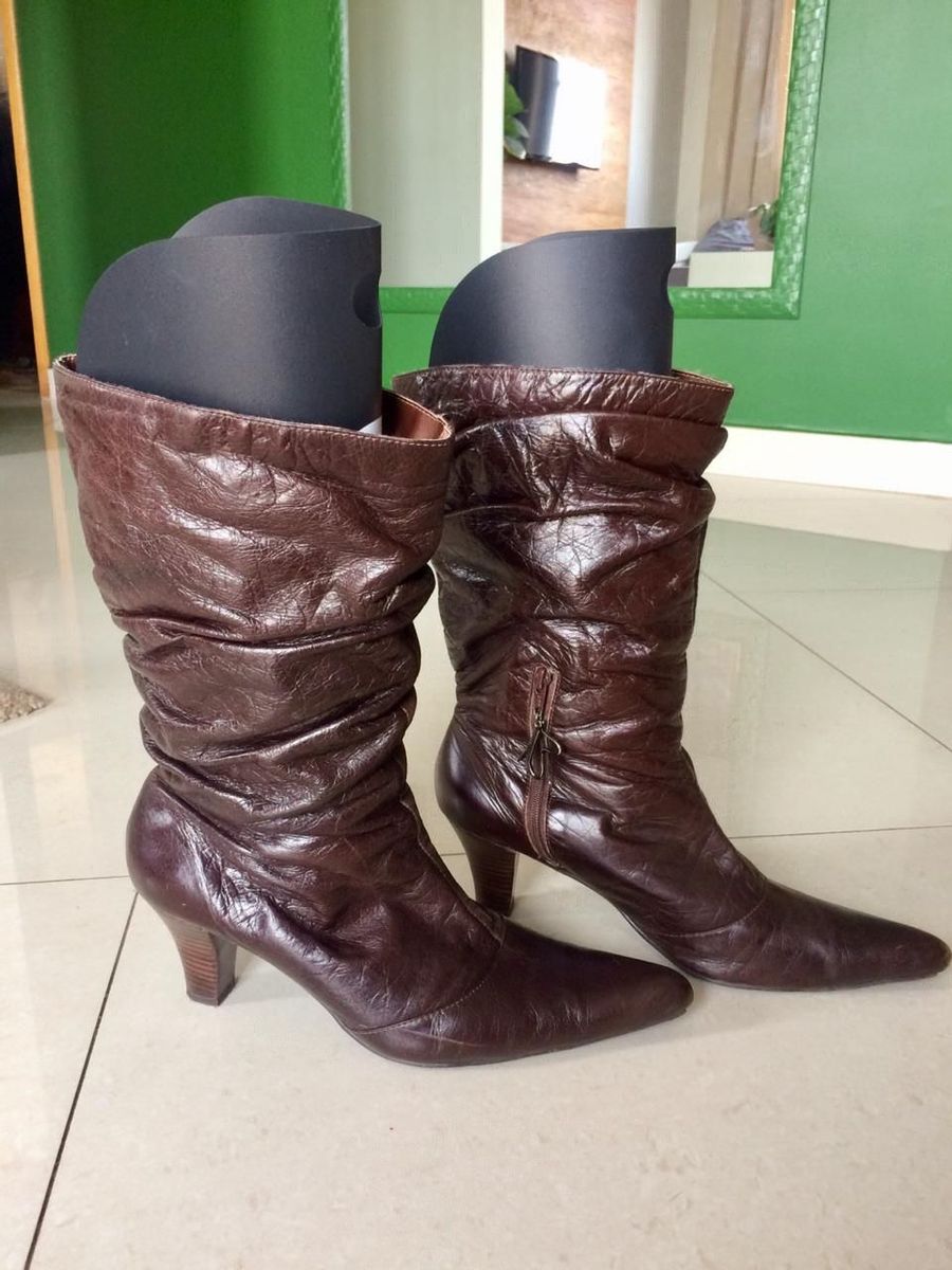 Bota Couro Legítimo Marca Cakki N- 39 Pouco Uso | Bota Feminina Cakki ...