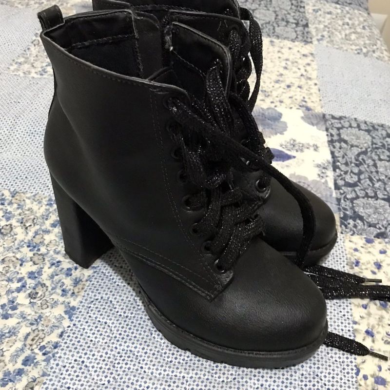 Bota de couro store sintetico