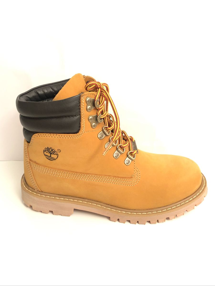 bota couro timberland brooklyn