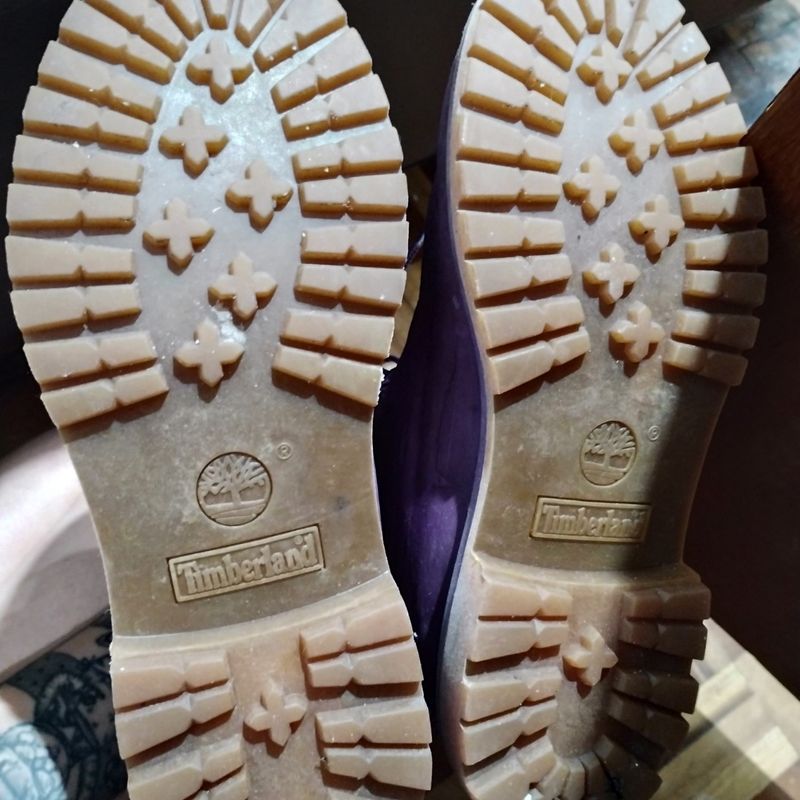 Bota Couro Timberland Yellow Boot Roxa 37 Timberland Usado