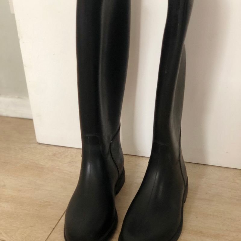 Bota de Borracha Hipismo 100 Fouganza Bota Feminina Decathlon