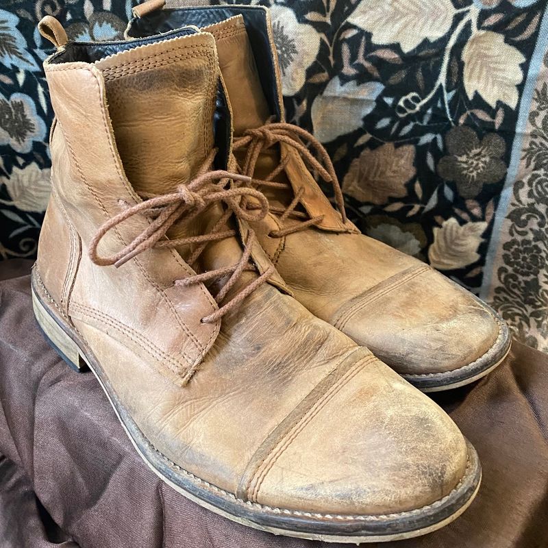 Bota de Couro Caramelo Khelf Bota Masculina Khelf Usado 87053002