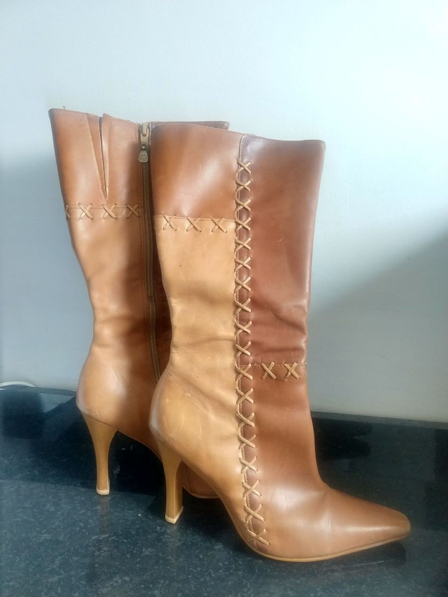 bota dakota de couro