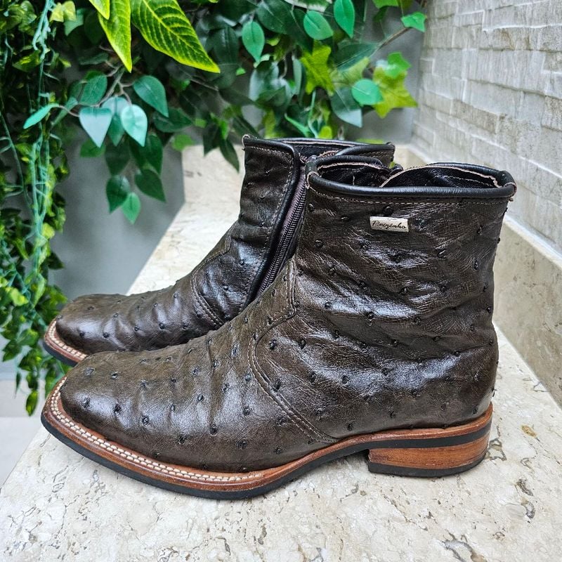 Reizinho botas couro de hot sale avestruz