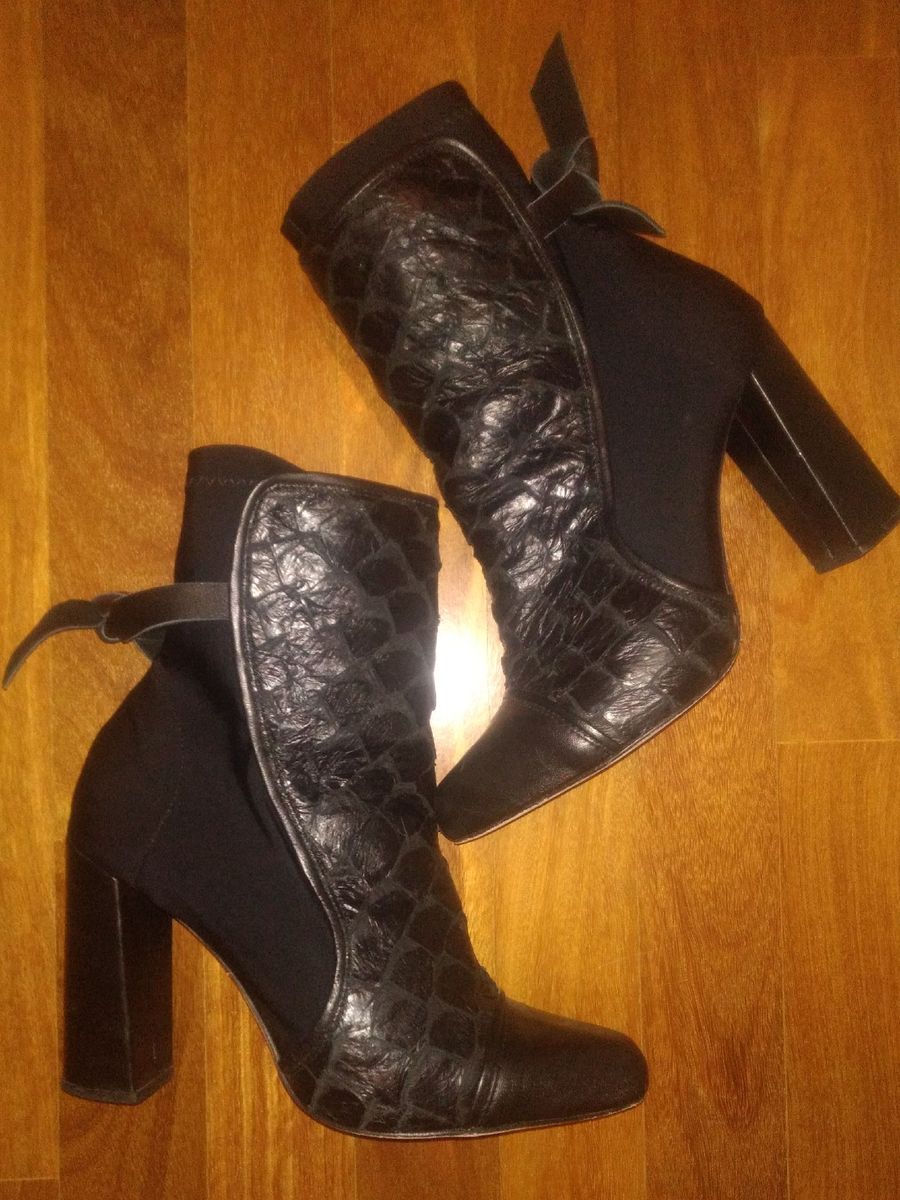 bota couro de pirarucu
