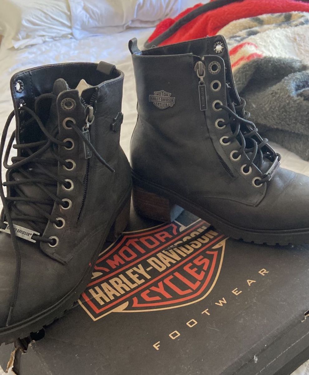 Bota De Couro Harley Bota Feminina Harley Davidson Usado Enjoei