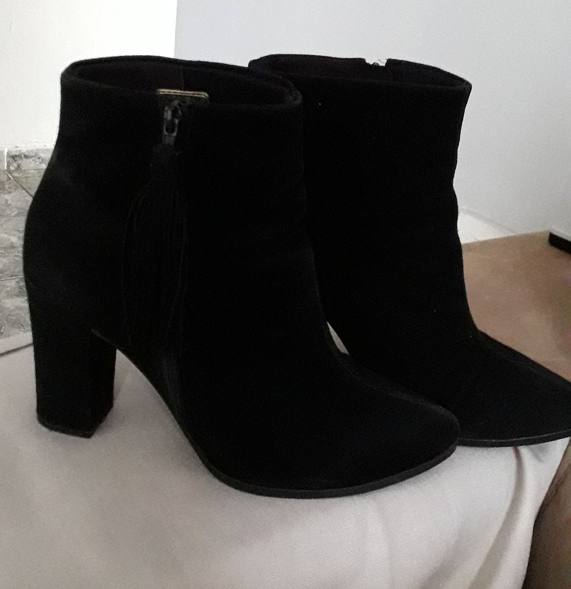 botas femininas veludo