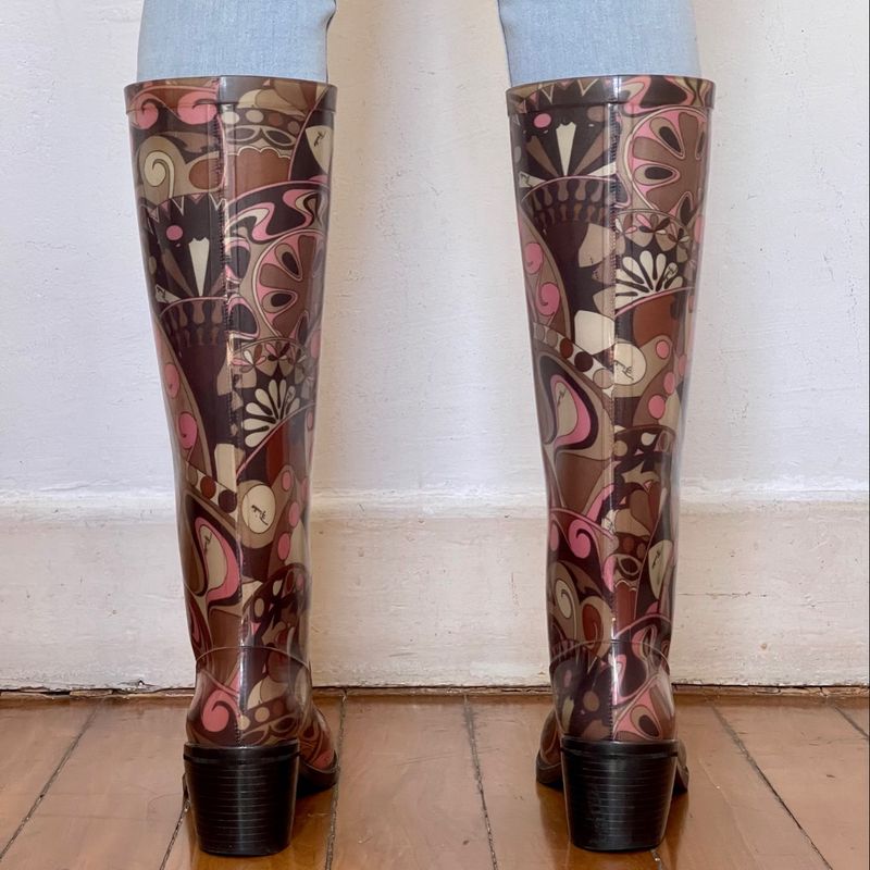 Bota Emilio Pucci Galocha Estampada (Rain Boots) | Emilio Pucci