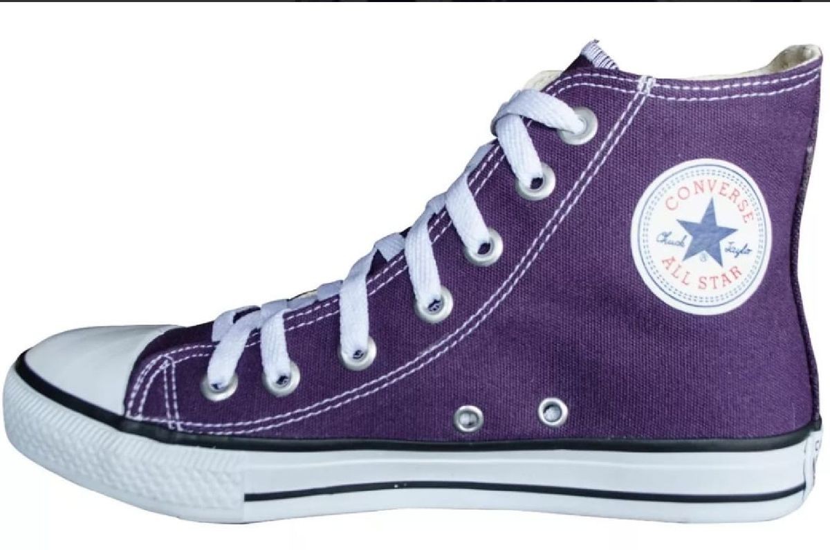 all star cano alto lilás