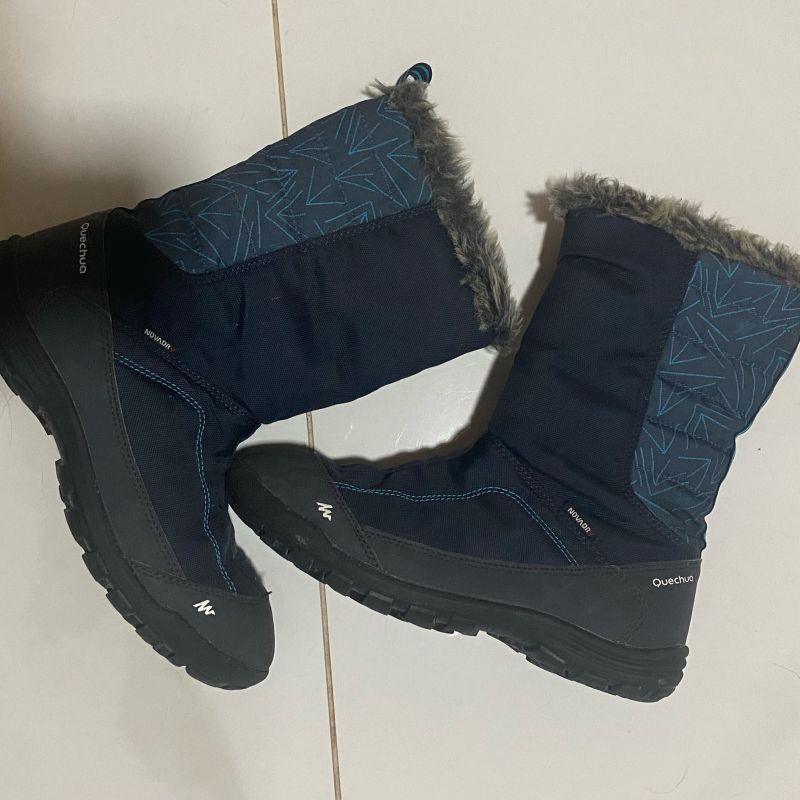 Bota Feminina de Trilha Na Neve Imperme vel 35 Decathlon Quechua