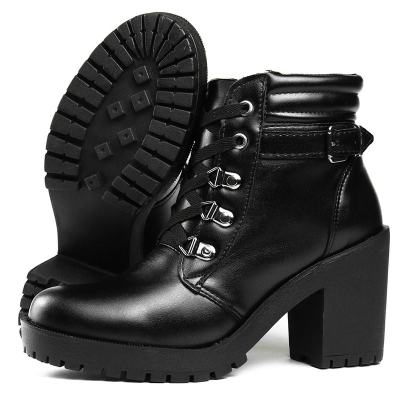 Bota vintage sales feminina preta