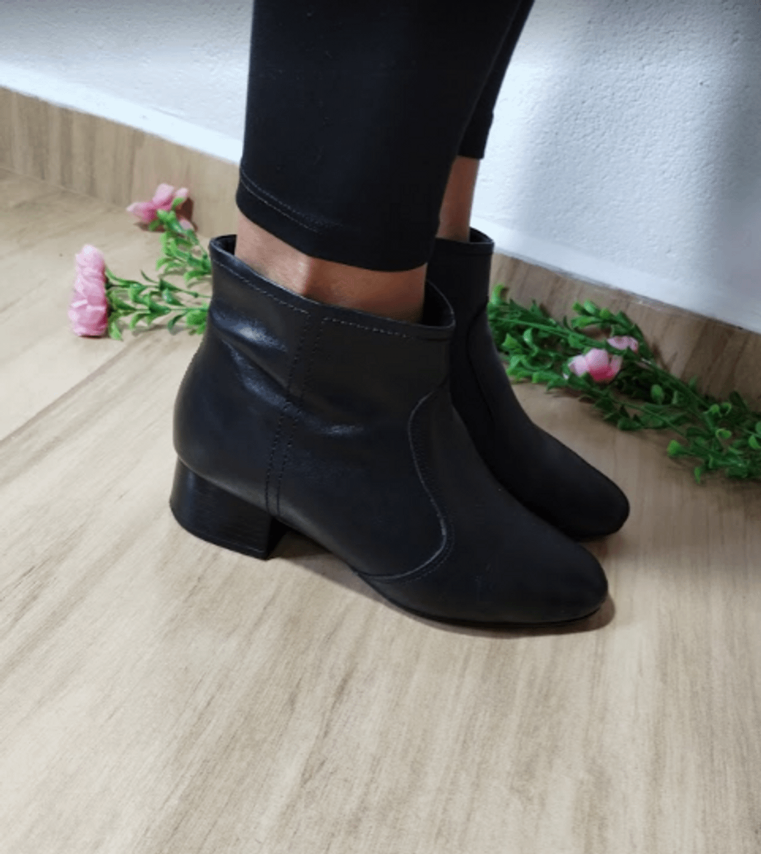 Bota feminina usaflex store preta