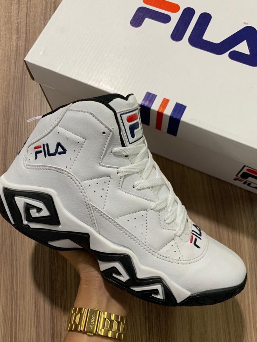 tenis fila branco botinha