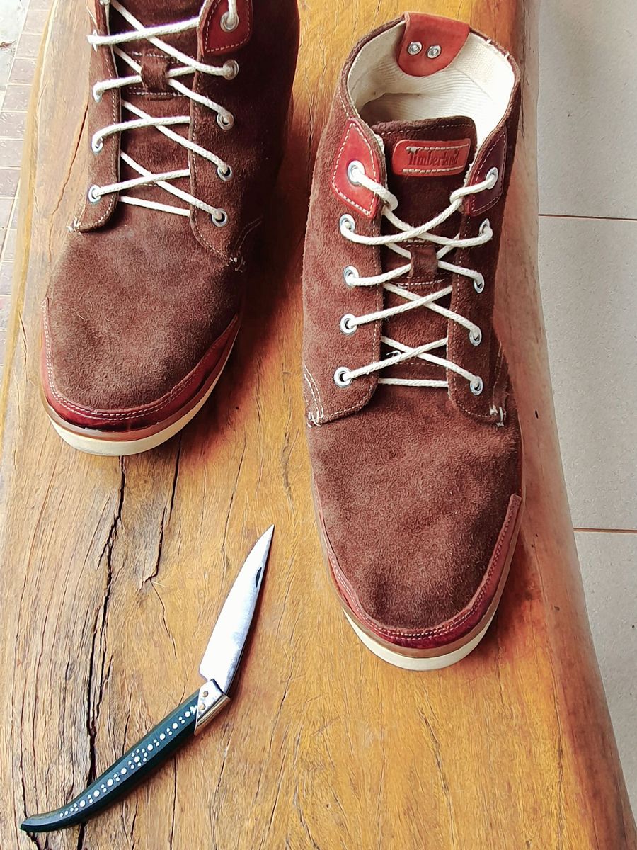 bota timberland camurça