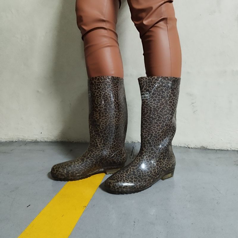 Galocha Feminina Botas De PlÃ¡stico Para Chuva Bota Galocha De