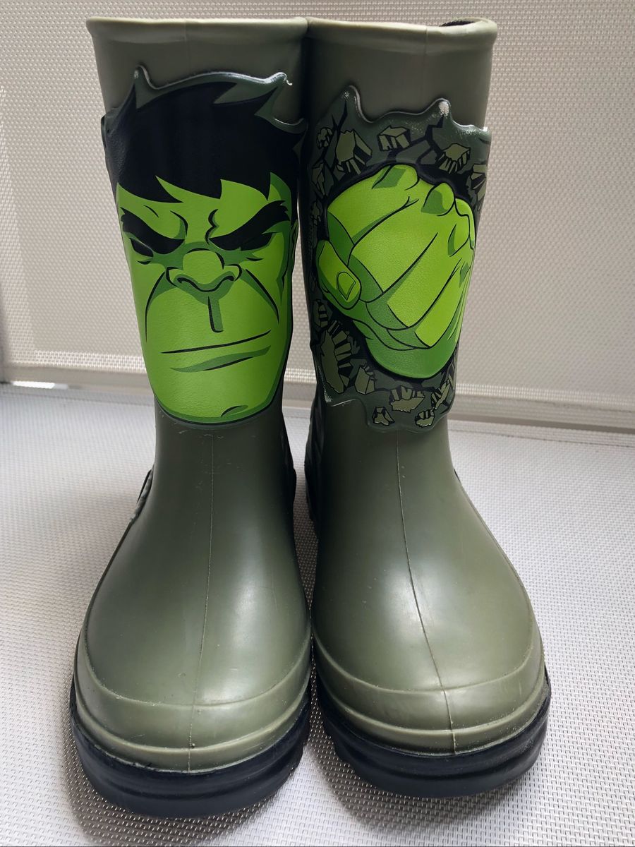 bota infantil do hulk